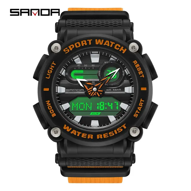 Korean Sports Watches Multi-Function Waterproof Men's Wrist Watches - Image 8