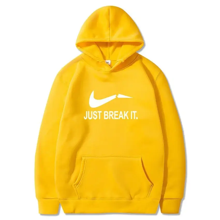 Red Fleece Hoodie for Men Just Break It — feature 12
