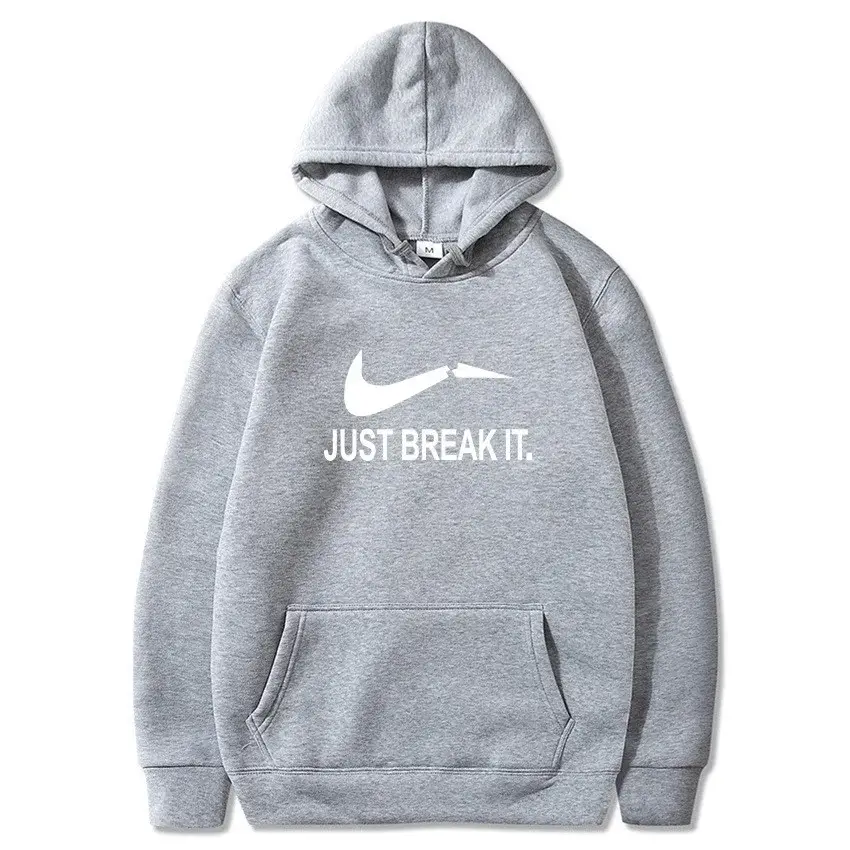 Red Fleece Hoodie for Men Just Break It — feature 8