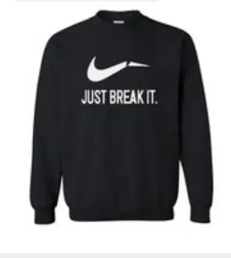 Red Fleece Hoodie for Men Just Break It - Image 26