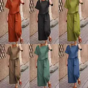 2023 Women's Polka Dot Long Skirt Pants Loose Casual Dress — feature 4