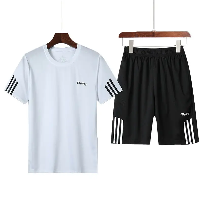 Men Blue Running Shorts Set with Black Shorts - Image 11