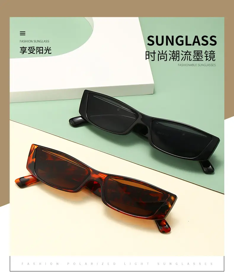 Retro Square Sunglasses for Women Men Street Style European American Hip Hop — feature 4