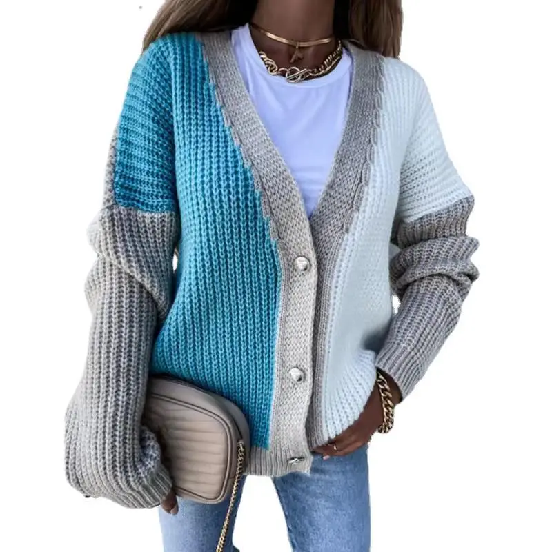 Women V-Neck Loose Sweater 2022 Autumn - Image 8