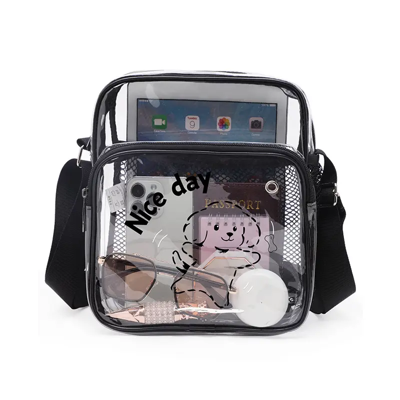 Transparent Waterproof Crossbody Bag for Men