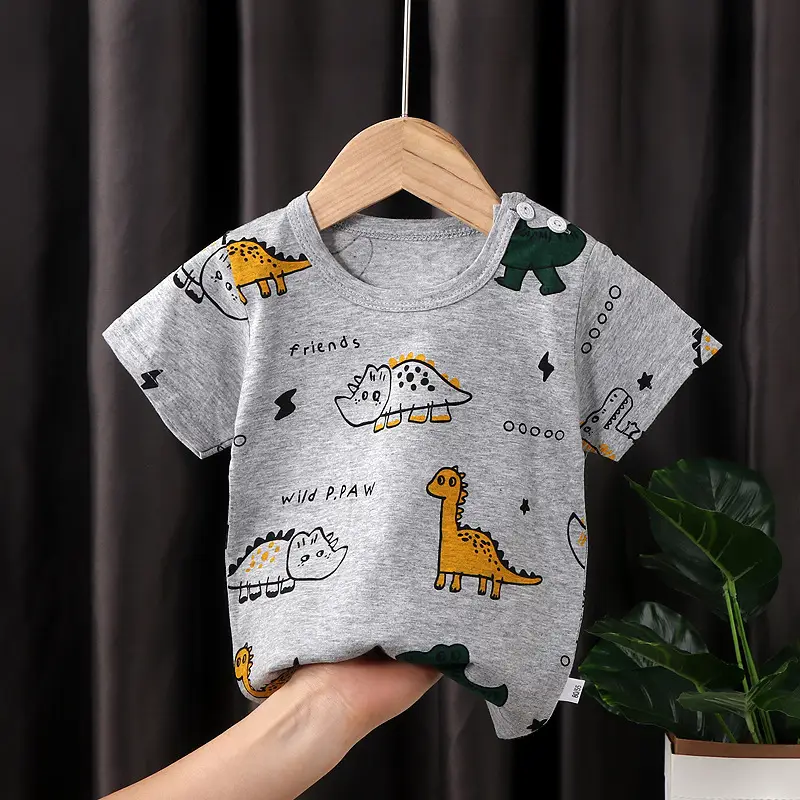 White Baby T-Shirt with Smile Graphic 2026 Kids Wear - Image 23
