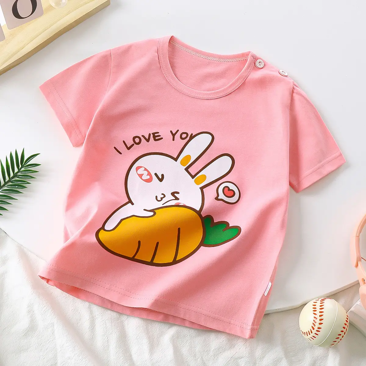 White Baby T-Shirt with Smile Graphic 2026 Kids Wear - Image 19