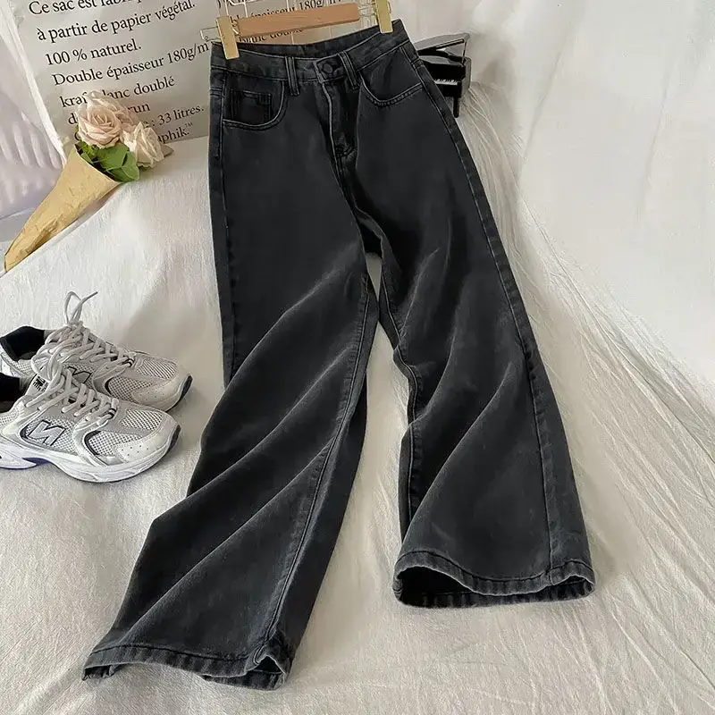 Vintage Light Blue Wide Leg Jeans for Women
