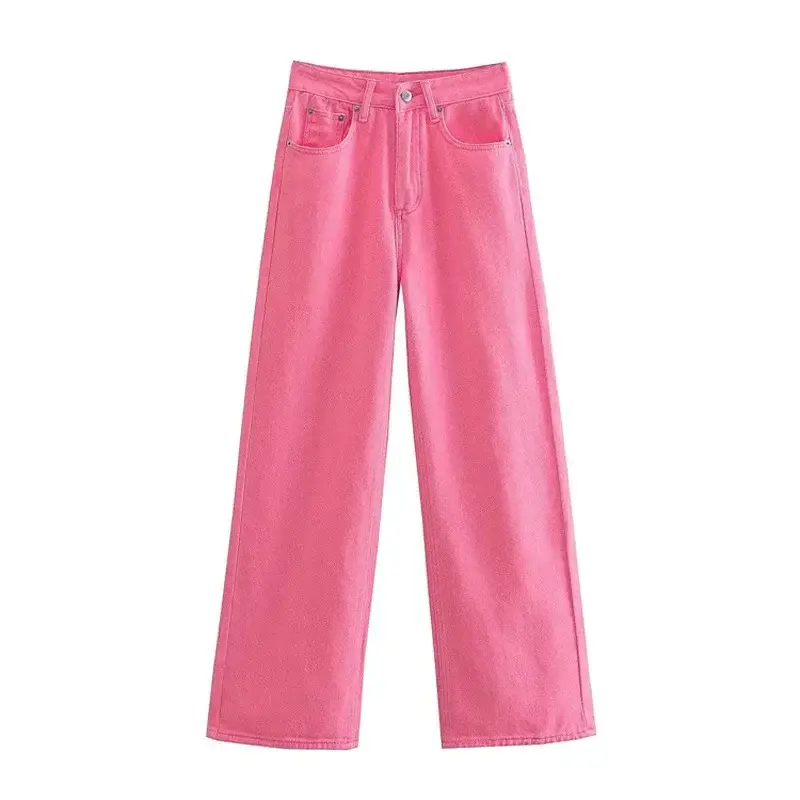 Vintage Light Blue Wide Leg Jeans for Women