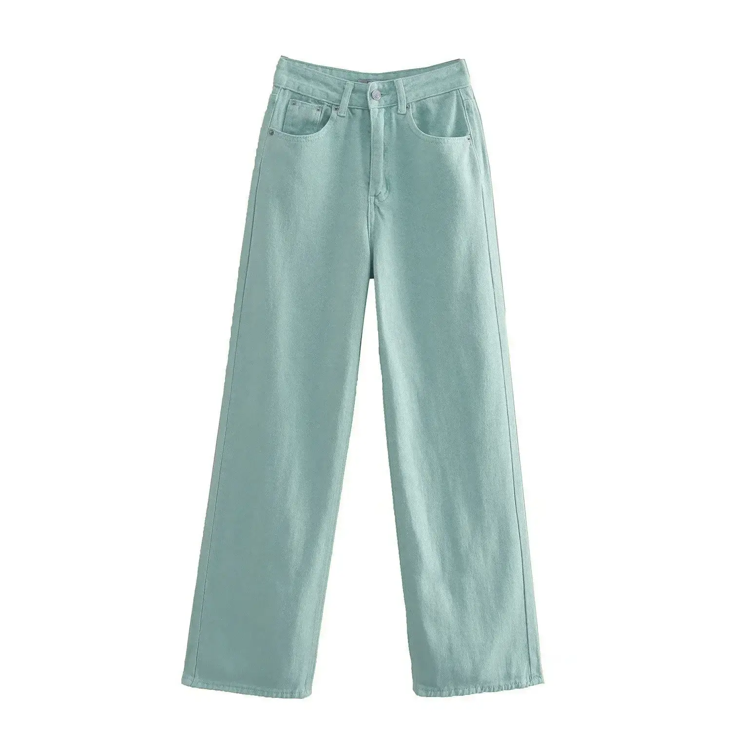 Vintage Light Blue Wide Leg Jeans for Women