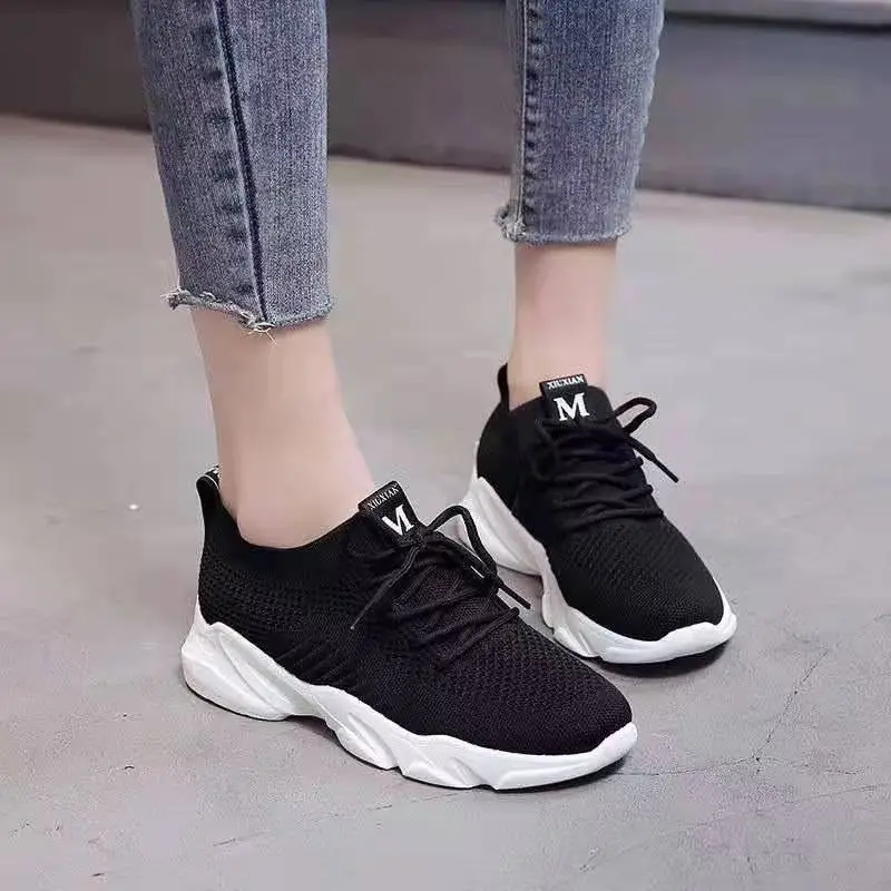 Manufacturer Wholesale 2025 Sports Shoes Women's Shoes Flats Spring and Summer New Mesh Breathable Shoes Women's Casual Shoes Women's Fashion