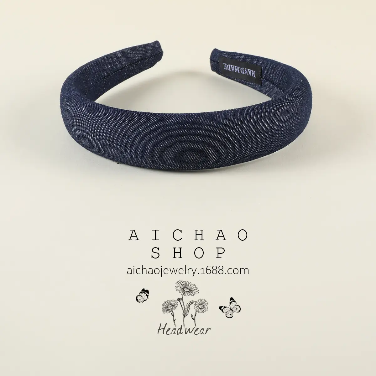 Blue Velvet Cranial Headband for Women - Image 21