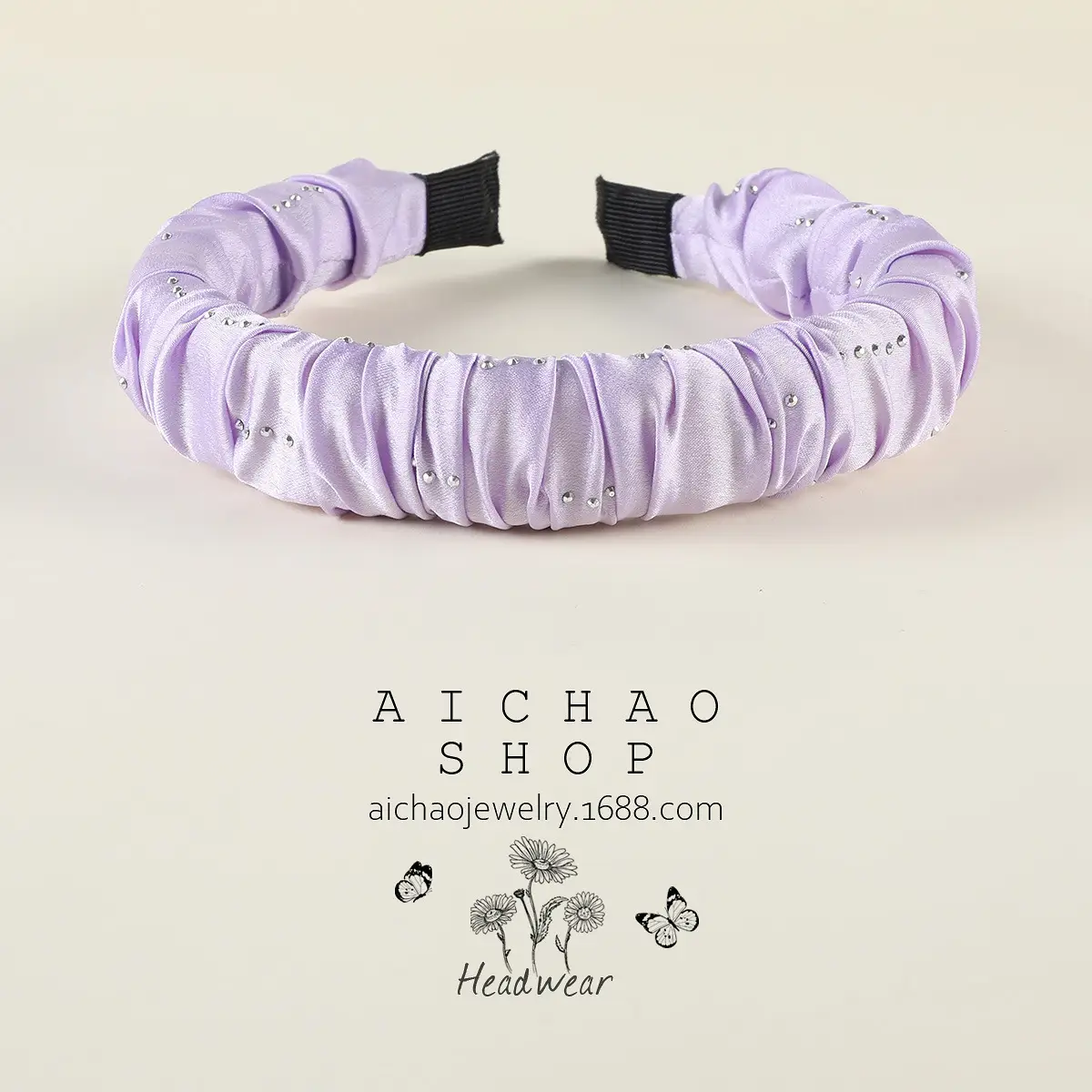 Blue Velvet Cranial Headband for Women - Image 45