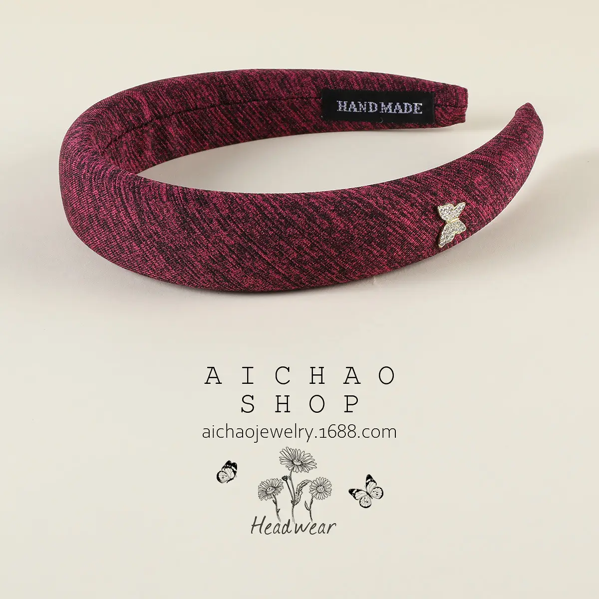 Blue Velvet Cranial Headband for Women - Image 95