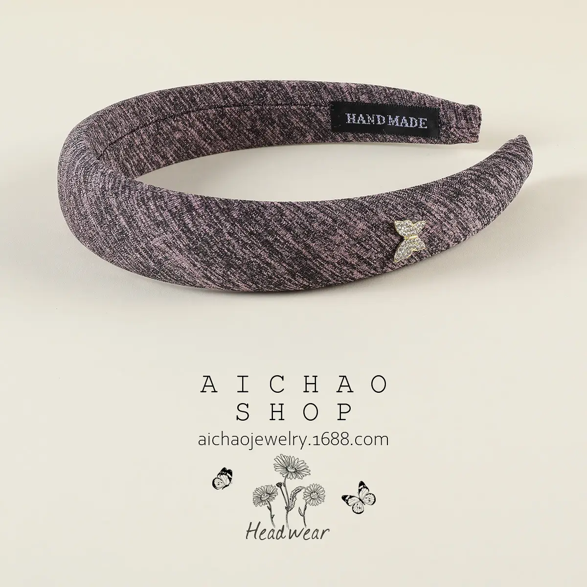 Blue Velvet Cranial Headband for Women - Image 98