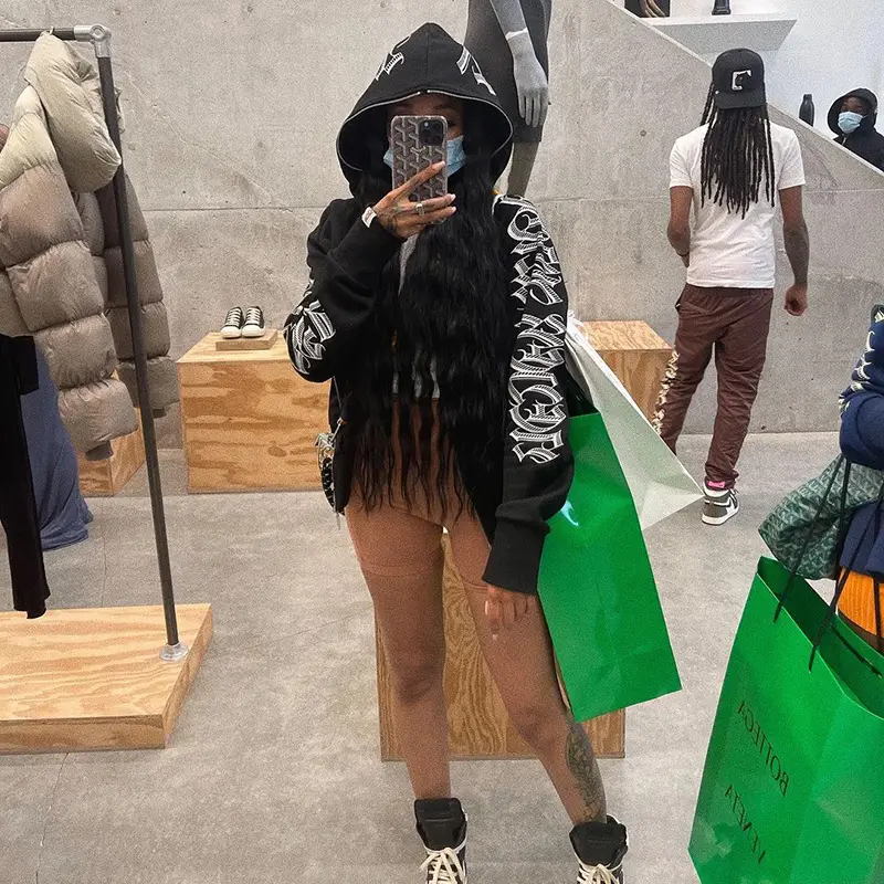 2024 Women's Letter Print Hooded Sweatshirt - Image 6