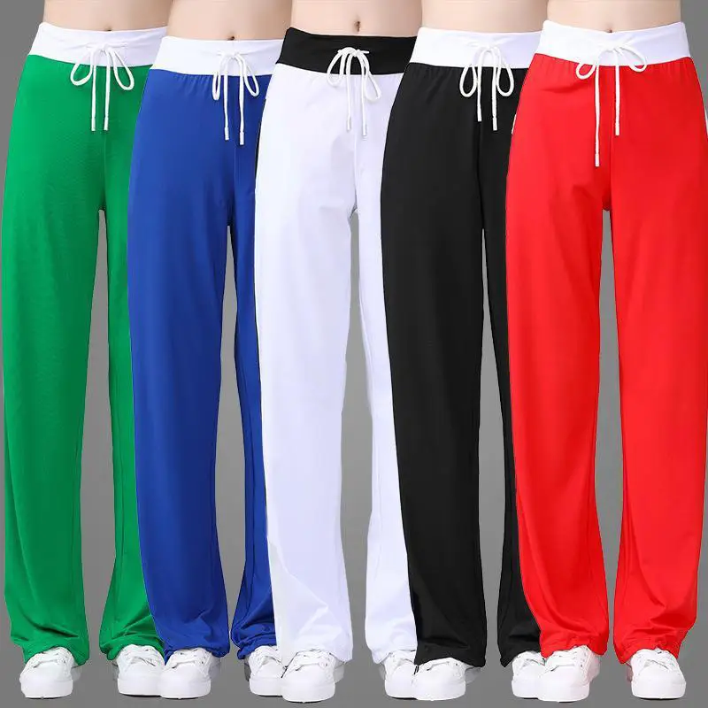 Women's Loose Casual Wide Leg Pants Jumping Sports Pajama - Image 8