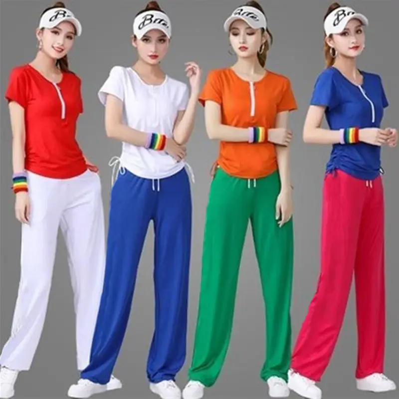 Women's Loose Casual Wide Leg Pants Jumping Sports Pajama - Image 10