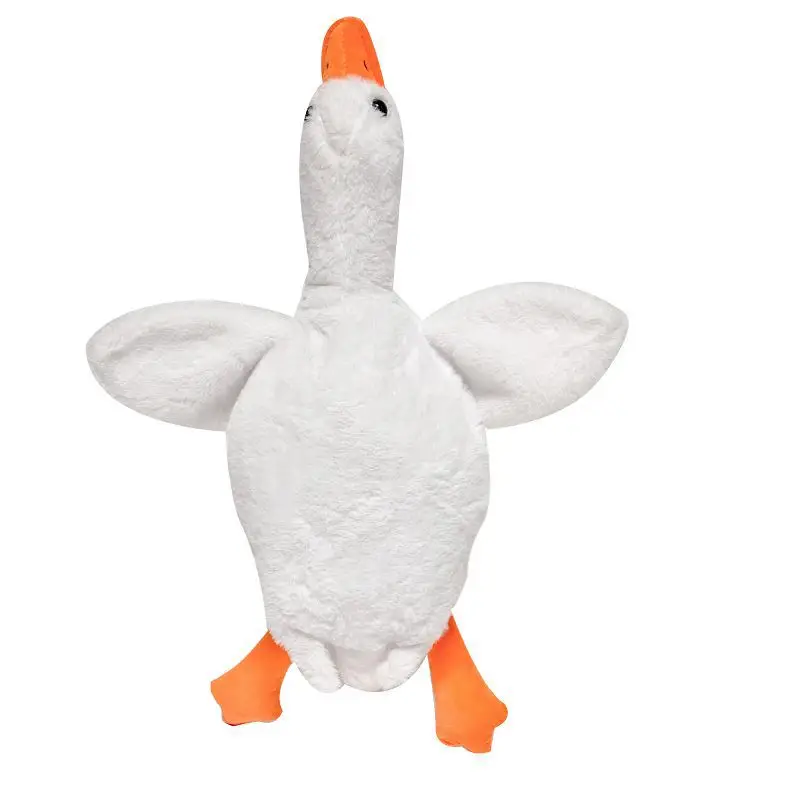 Cute Plush Goose Crossbody Bag Yellow White - Image 7