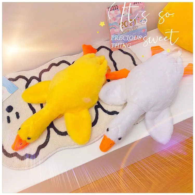 Cute Plush Goose Crossbody Bag Yellow White — feature 27