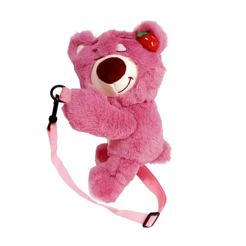 Cute Pink Bear Crossbody Bag for Girls
