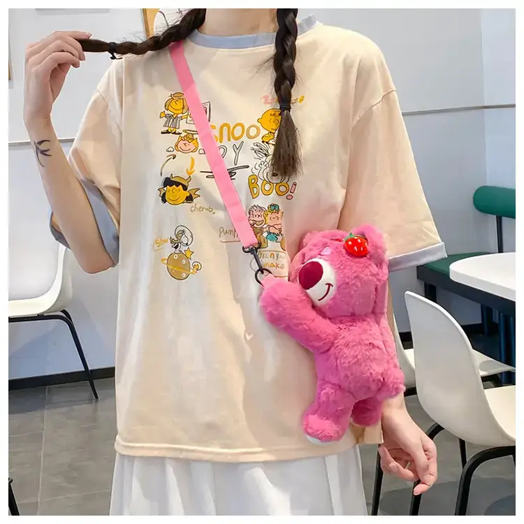 Cute Pink Bear Crossbody Bag for Girls — feature 11