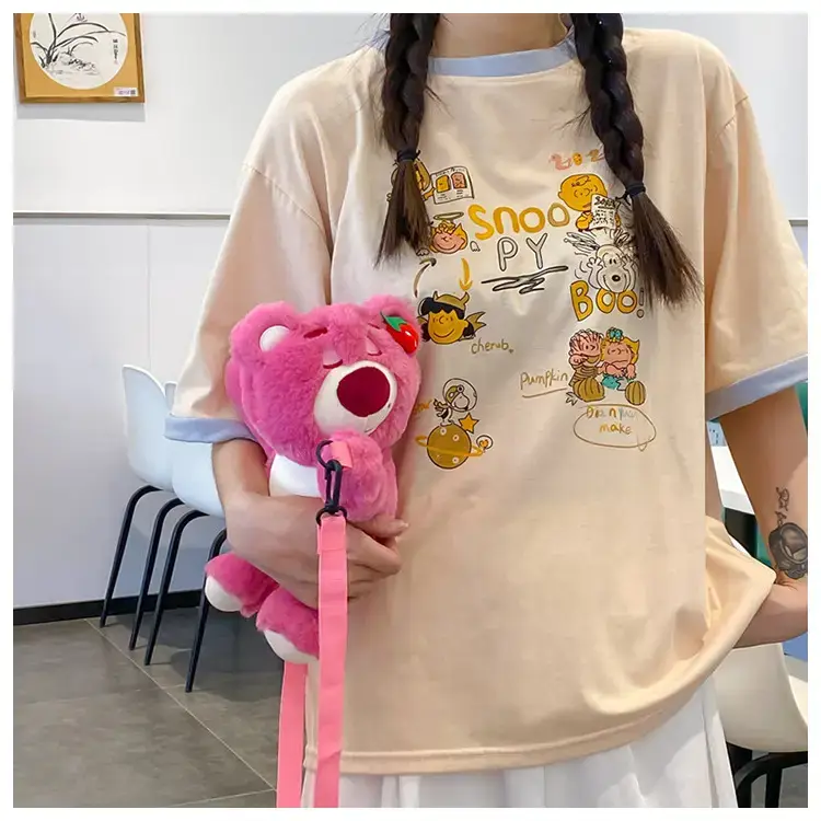 Cute Pink Bear Crossbody Bag for Girls — feature 14