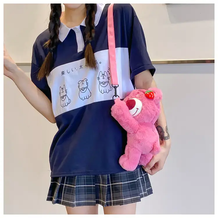 Cute Pink Bear Crossbody Bag for Girls — feature 17