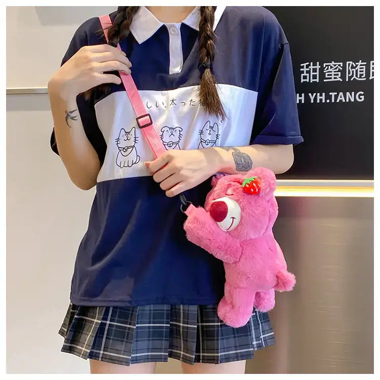 Cute Pink Bear Crossbody Bag for Girls — feature 18