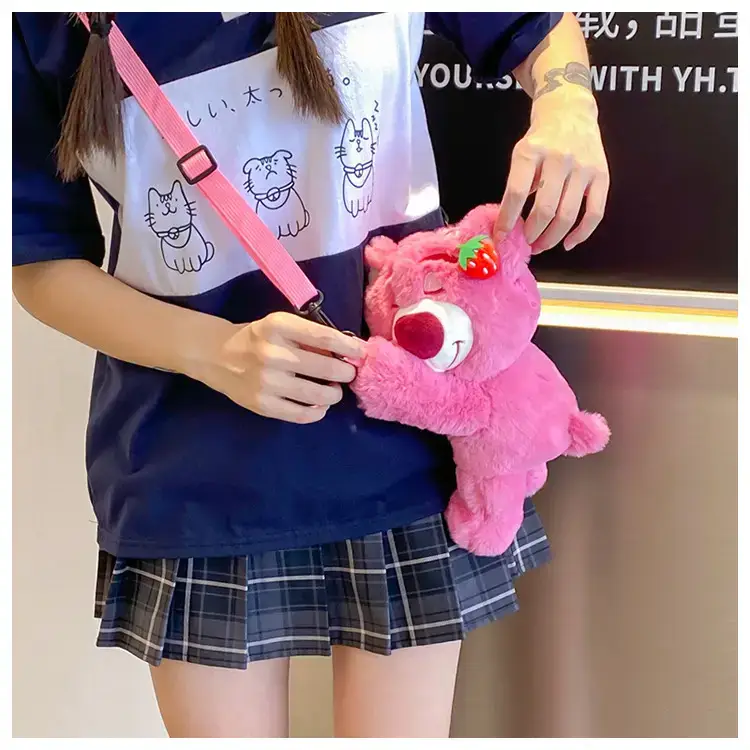 Cute Pink Bear Crossbody Bag for Girls — feature 19