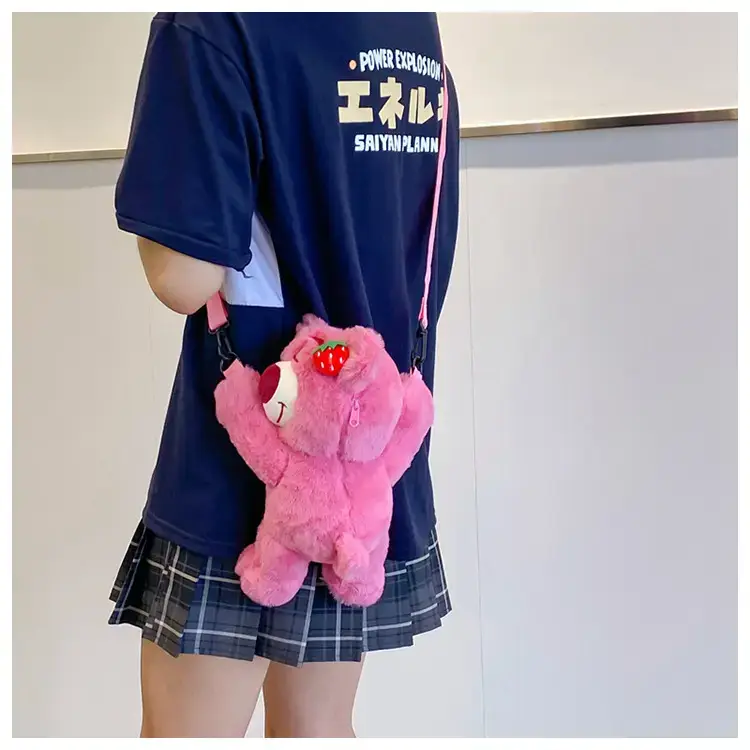 Cute Pink Bear Crossbody Bag for Girls — feature 22
