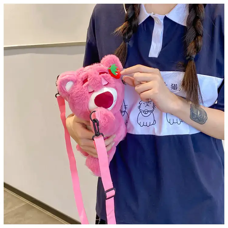 Cute Pink Bear Crossbody Bag for Girls — feature 23