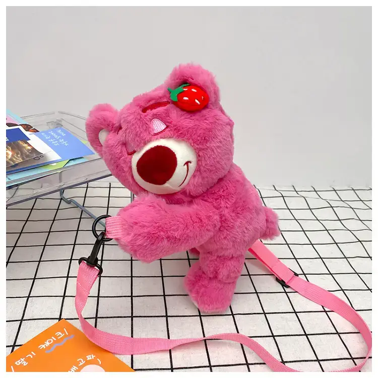 Cute Pink Bear Crossbody Bag for Girls — feature 26