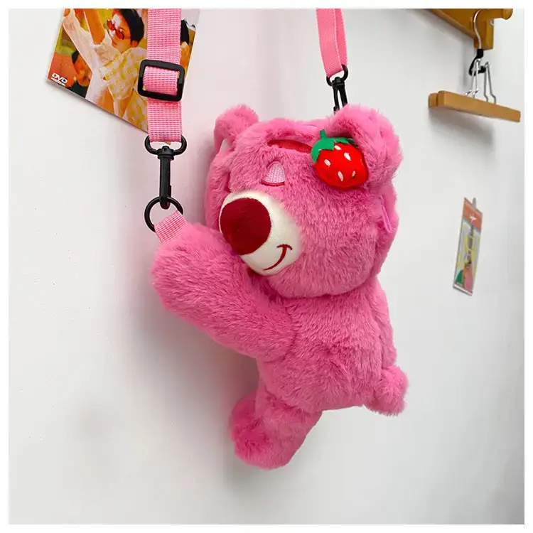 Cute Pink Bear Crossbody Bag for Girls — feature 27
