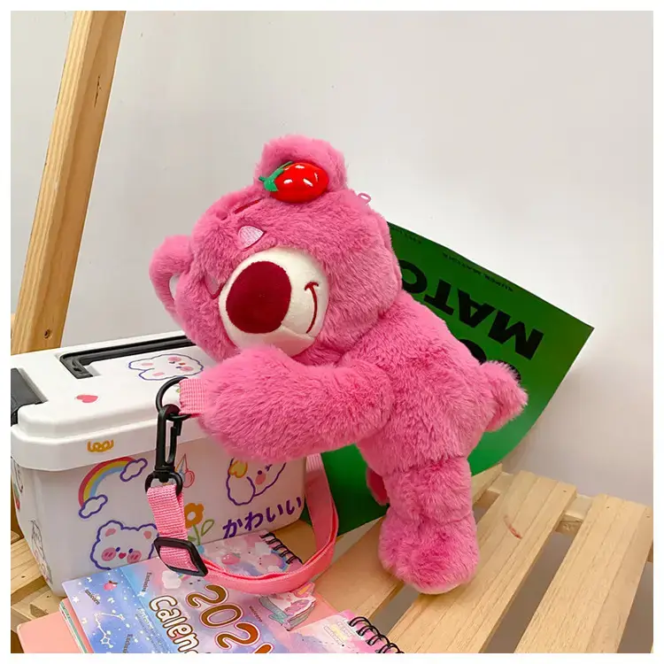 Cute Pink Bear Crossbody Bag for Girls — feature 28