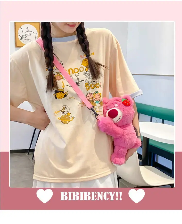 Cute Pink Bear Crossbody Bag for Girls — feature 3
