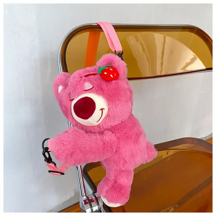 Cute Pink Bear Crossbody Bag for Girls — feature 30