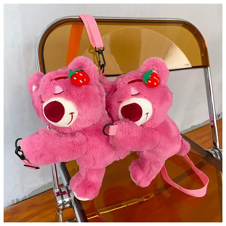 Cute Pink Bear Crossbody Bag for Girls — feature 31