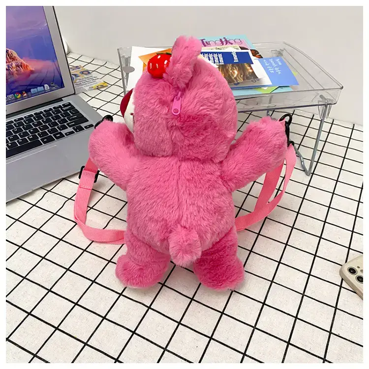 Cute Pink Bear Crossbody Bag for Girls — feature 33