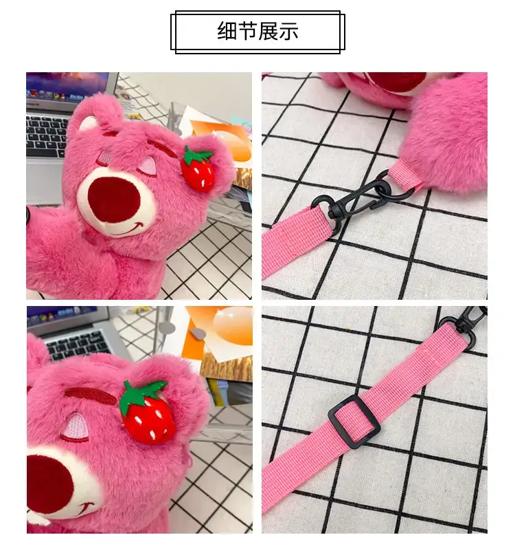 Cute Pink Bear Crossbody Bag for Girls — feature 7