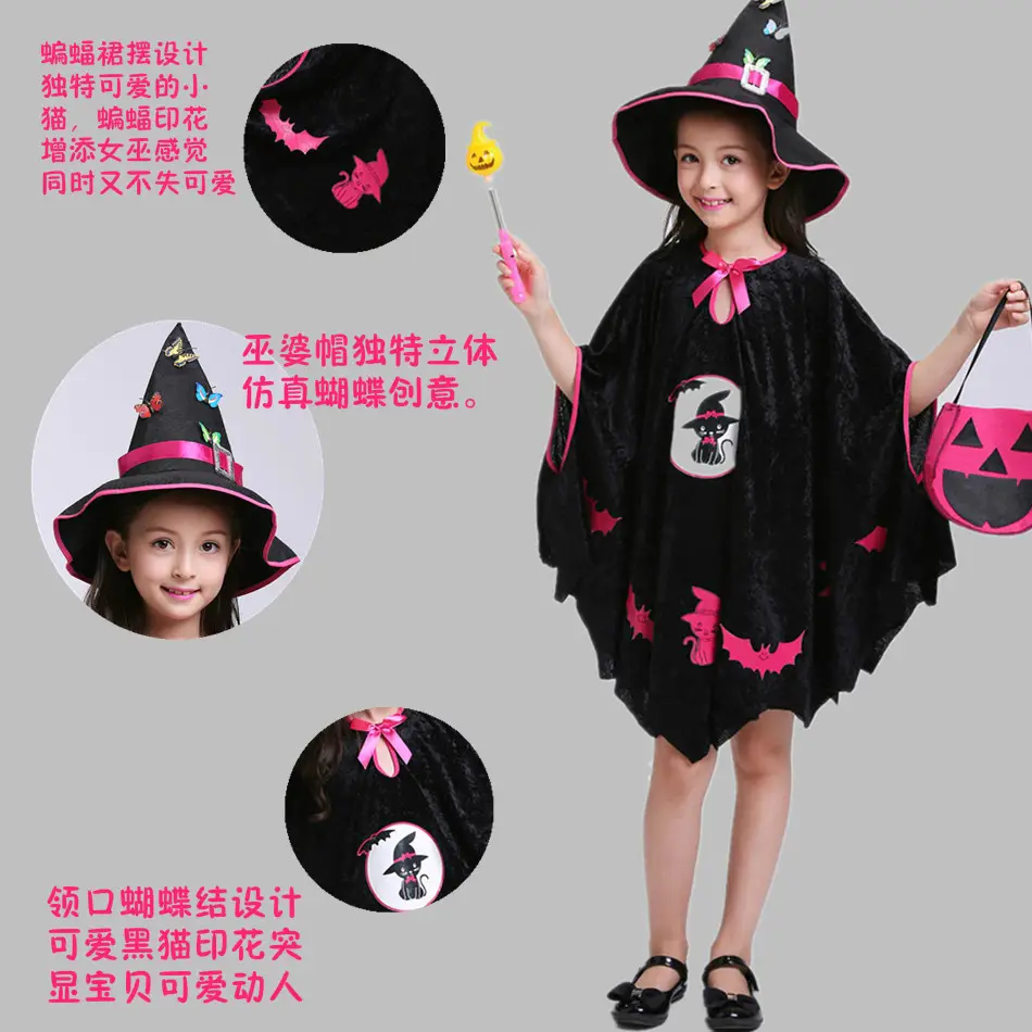 Halloween Witch Dress for Girls Orange Tulle Skirt - Image 56