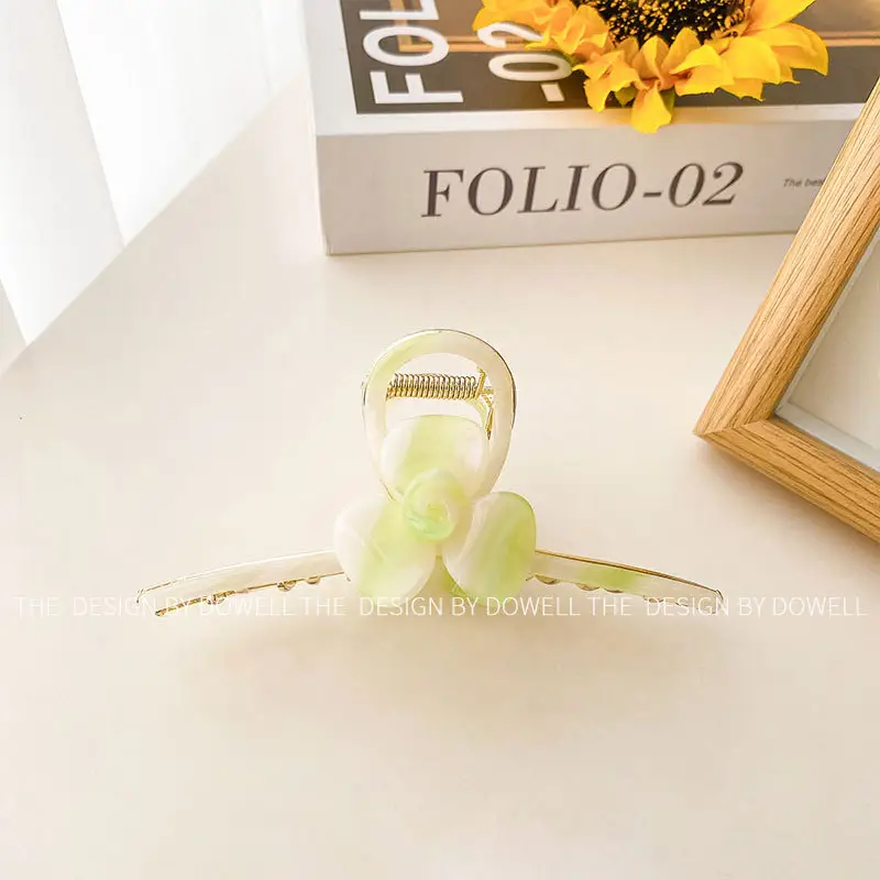Women's Purple Bow Cross Bow Clip for Hair - Image 5