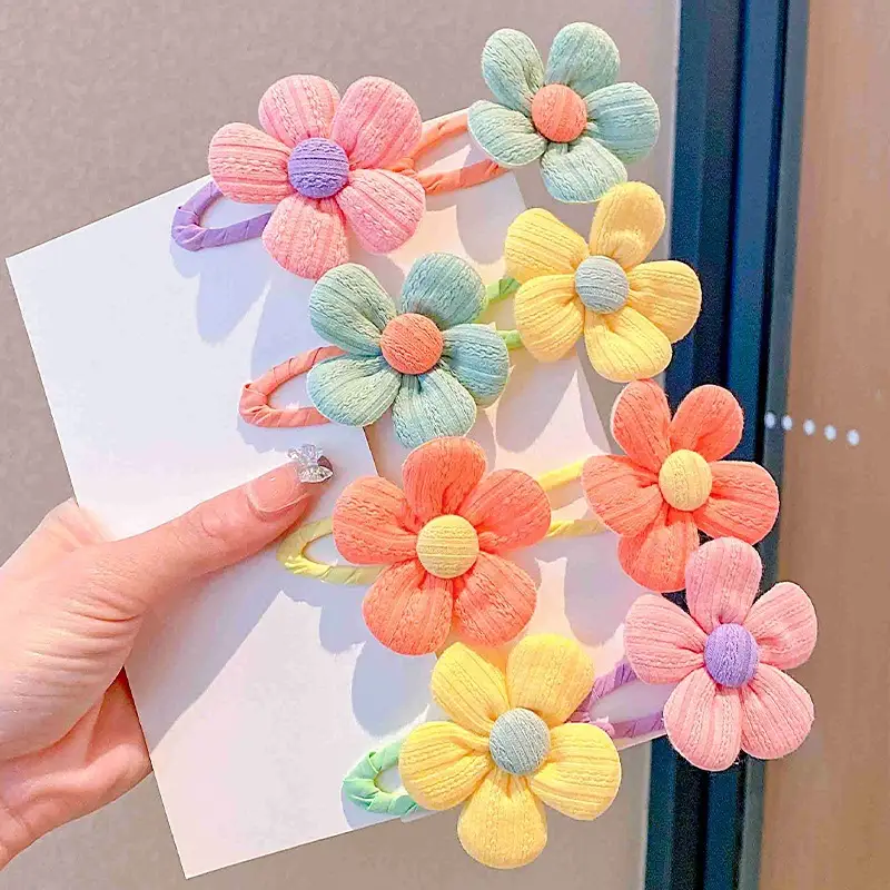 Children's Flower Hairpin for Girls Rainbow Clip - Image 6