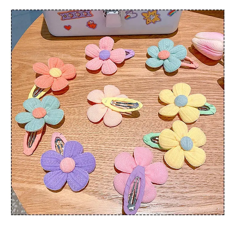 Children's Flower Hairpin for Girls Rainbow Clip — feature 12
