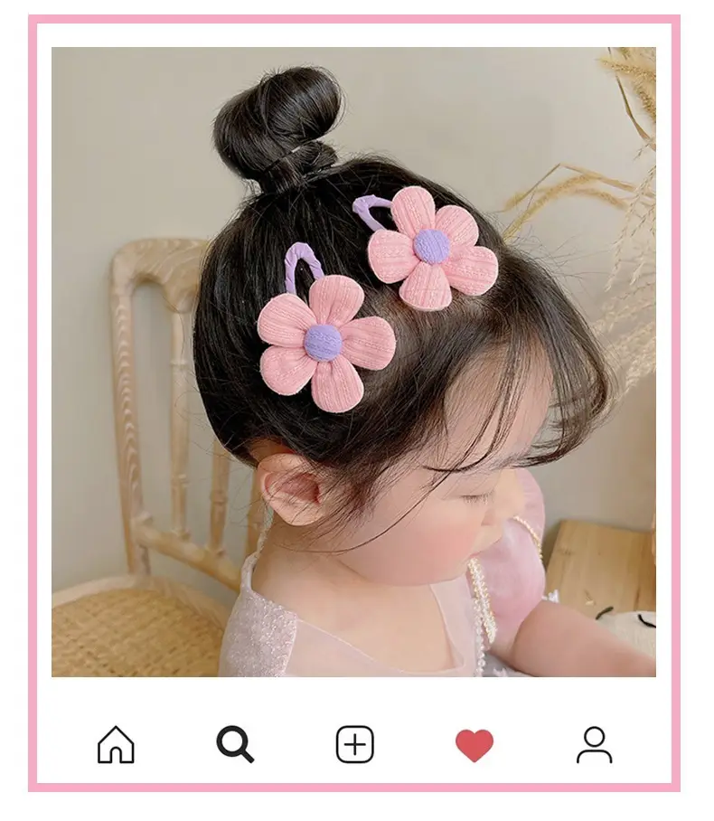 Children's Flower Hairpin for Girls Rainbow Clip — feature 2