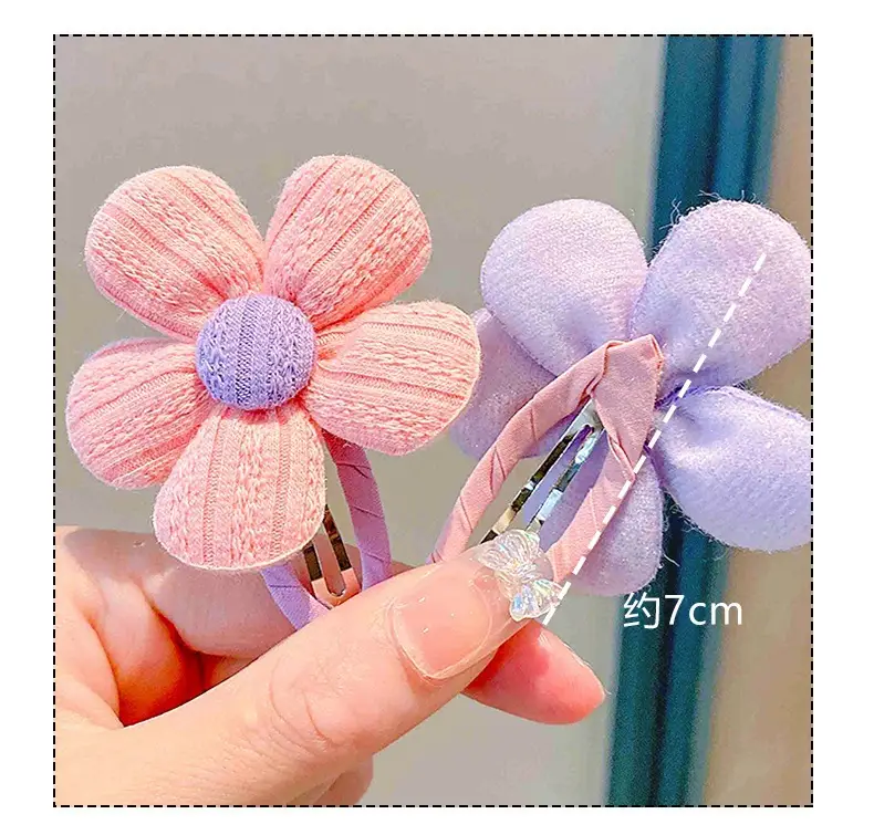 Children's Flower Hairpin for Girls Rainbow Clip — feature 5