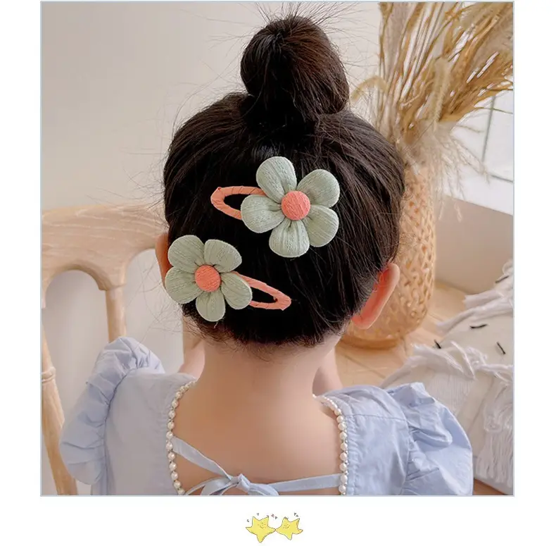 Children's Flower Hairpin for Girls Rainbow Clip — feature 8