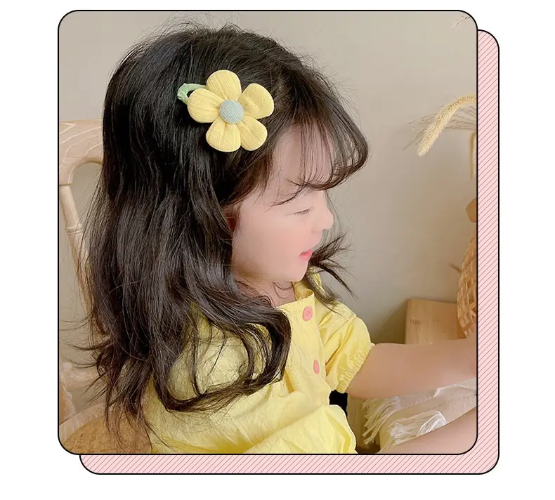 Children's Flower Hairpin for Girls Rainbow Clip — feature 9