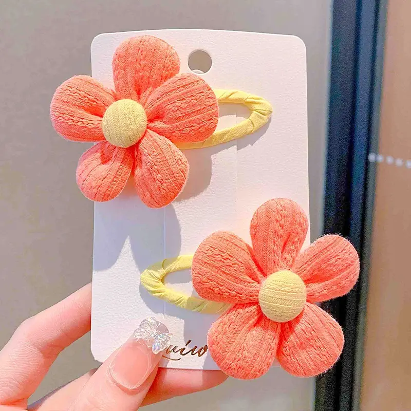 Children's Flower Hairpin for Girls Rainbow Clip - Image 3