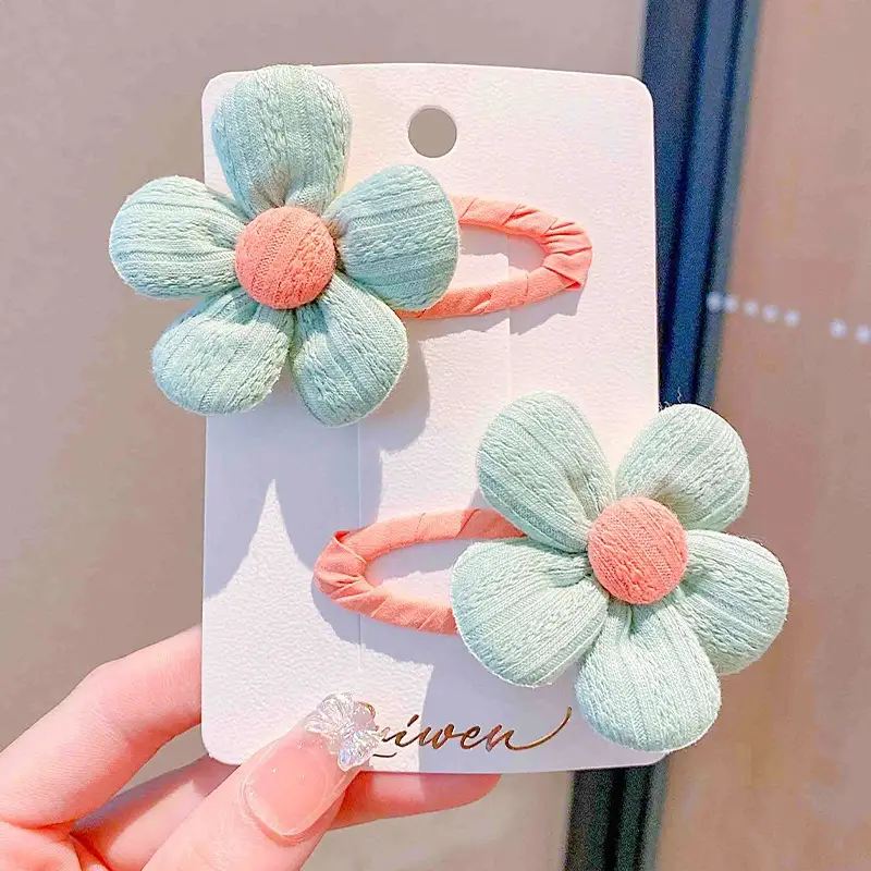 Children's Flower Hairpin for Girls Rainbow Clip - Image 5